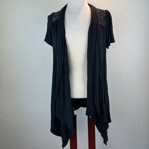 NWT Dress Barn Black Cardigan Sweater Size L